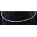Ασημένια Στέφανα Γάμου 744 Βέργα Με Crystal Swarovski Και Φυσικό Μαργαριτάρι