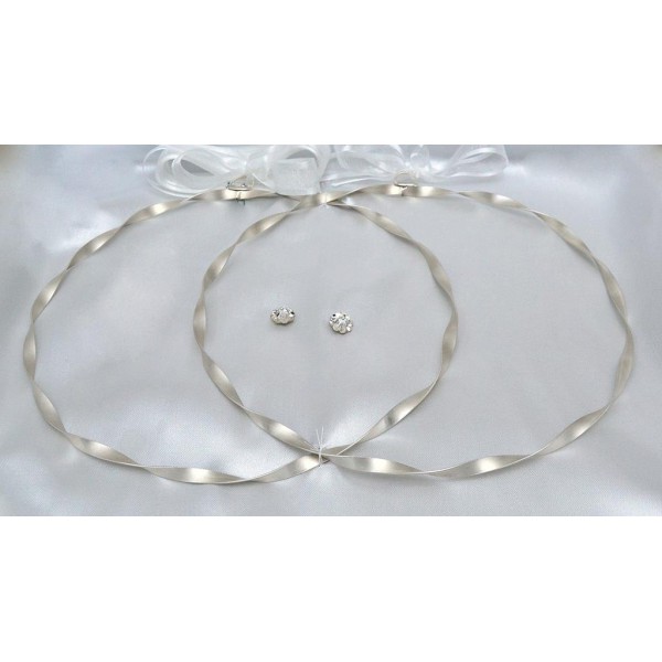 Ασημένια Στέφανα Γάμου 801