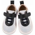 Βαπτιστικά Παπούτσια -Sneakers- BABYWALKER BS 3078 Basic Δ΄έρμα/Ύφασμα Λευκά-Μπλε