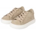 Βαπτιστικά Παπούτσια - Sneakers- BABYWALKER BW 4233 Δέρμα Suede Μπεζ