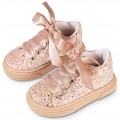 Βαπτιστικά Παπούτσια Sneakers Babywalker EXC 5856 Υφασμάτινα Nude