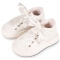 Παπούτσια Βάπτισης Sneakers Babywalker EXC 5856 Υφασμάτινα Λευκά