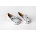 Βαπτιστικά Παπούτσια Αγκαλιάς Loafers EverKid A301A Δερμάτινα Λευκά