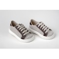 Βαπτιστικά Παπούτσια Sneakers Everkid A332K Δέρμα-Ύφασμα Καφέ-Μπεζ