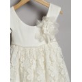 Βαπτιστικό Φόρεμα Με Μπολερό New Life 3036-2 Εκρού Πλεκτή Δαντέλα