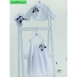 Βαπτιστικό Φόρεμα Guy Laroche QLS120407 Με Μπολερό