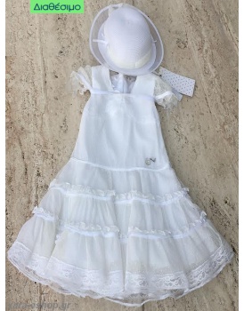 Βαπτιστικό Φόρεμα Βαμβακερό Guy Larohce QLS9409
