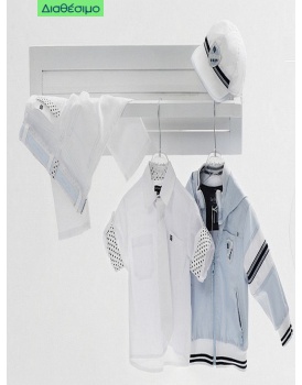 Κουστουμάκι Βάπτισης Βαμβακερό Με Μπουφάν Guy Laroche BLS129105