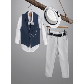 Βαπτιστικό Κουστουμάκι New Life 2917-1 Λευκό-Γκρι