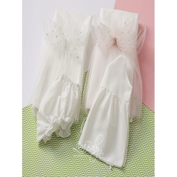 Λαδόπανα Βάπτισης "Μπιάνκα-Bianca" Lina Baby 1563