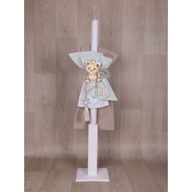 Βαπτιστική Λαμπάδα Αγόρι "Τίγρης-Τιγράκι" Στολισμένη Loukia 631