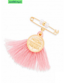 Μαρτυρικά Βάπτισης Για Κορίτσι Παραμάνα Με Κωνσταντινάτο 19164 (50 τεμάχια)