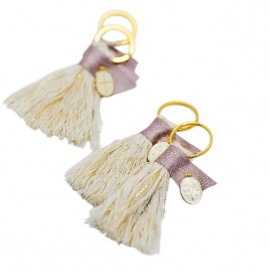 Βαπτιστικά Μαρτυρικά Για Κορίτσι Μπρελόκ Με Επίχρυσο Κωνσταντινάτο Σμάλτο A128 (50 τεμάχια)