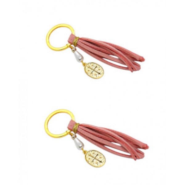 Βαπτιστικά Μαρτυρικά Για Κορίτσι Μπρελόκ Σουέτ Με Επίχρυσο Κωνσταντινάτο A146  