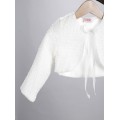 Φόρεμα Βάπτισης Με Μπολερό New Life 2932-6 Κεντητό Τούλι Σάπιο Μήλο Με Λουλούδια