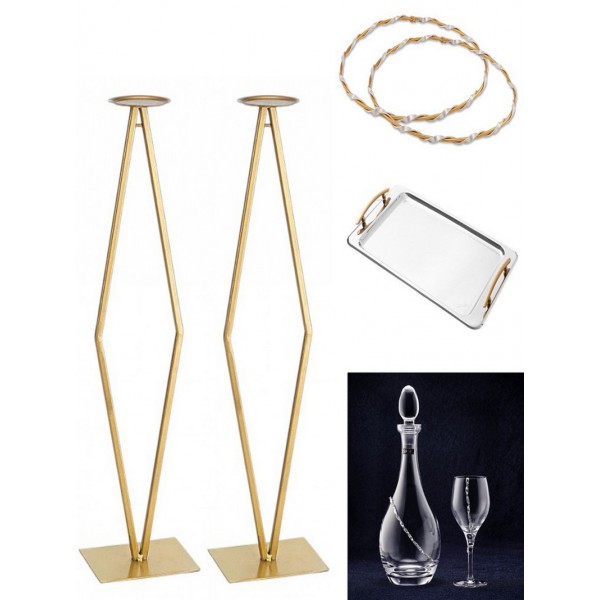 Πακέτο Κουμπάρου Γάμου Ολοκληρωμένο "Ρόμβος" 2702-7253