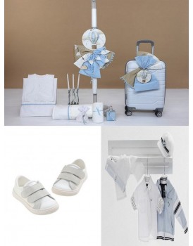 Βαπτιστικό Πακέτο "Αερόστατο" 24151 Με Βαλίτσα