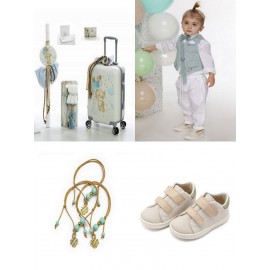 Βαπτιστικό Πακέτο "Αρκουδάκι" 2327 Με Βαλίτσα