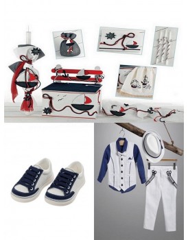 Πακέτο Βάπτισης "Καραβάκι-Ναυτικός" 285/B