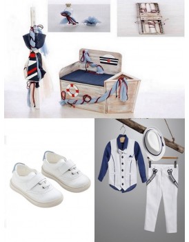 Βαπτιστικό Πακέτο "Καραβάκι-Ναυτικός" 1019/C