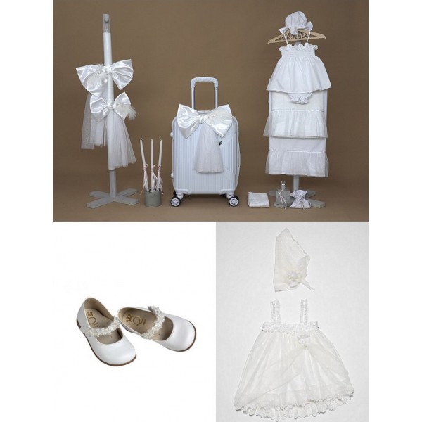 Βαπτιστικό Πακέτο Για Κορίτσι "Φιόγκος" Με Βαλίτσα 25110