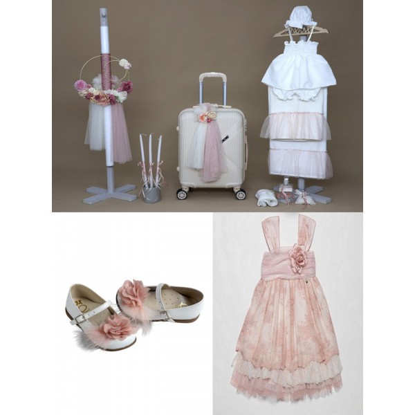 Βαπτιστικό Πακέτο "Λουλούδια" Με Βαλίτσα 25106