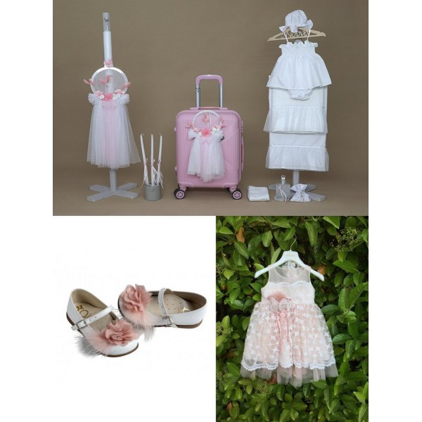 Βαπτιστικό Πακέτο "Λουλούδια" Με Βαλίτσα 25115