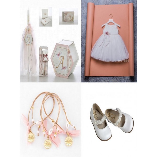 Πακέτο Βάπτισης "Λουλούδια" 2252