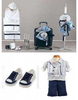 Πακέτο Βάπτισης "Ναυτάκι-Ναύτης" 23162 Με Βαλίτσα