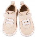 Βαπτιστικά Παπούτσια -Sneakers- BABYWALKER BS 3078 Basic Δ΄έρμα/Ύφασμα Εκρού