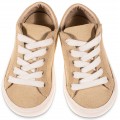 Παπούτσια Βάπτισης - Sneakers- BABYWALKER BW 4278 Δερμάτινα Suede Μπεζ