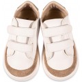 Βαπτιστικά Παπούτσια -Sneakers- BABYWALKER Δερμάτινα BW 4281 Λευκό/Μπεζ/Μέντα