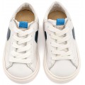 Βαπτιστικά Παπούτσια Για Αγόρι Sneakers BABYWALKER EXC 8001 Exlcusive Δερμάτινα Λευκό-Μπλε