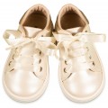 Παπούτσια Βάπτισης -Sneakers- Babywalker BS 3580 Δερμάτινα Εκρού