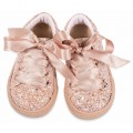 Βαπτιστικά Παπούτσια Sneakers Babywalker EXC 5856 Υφασμάτινα Nude