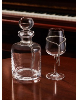 Σετ Γάμου (Καράφα - Ποτήρι) Στολισμένα 600