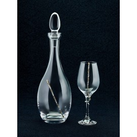 Σετ Γάμου (Καράφα - Ποτήρι) Στολισμένα 7316