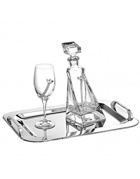 Σετ Γάμου Δίσκος Καράφα Ποτήρι 304