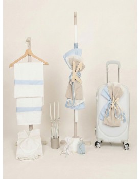 Βαπτιστικό Σετ Για Αγόρι "Μονόγραμμα" Με Βαλίτσα Nounos 26162