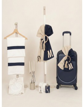 Σετ Βάπτισης Για Αγόρι "Μονόγραμμα" Με Βαλίτσα Nounos 26170