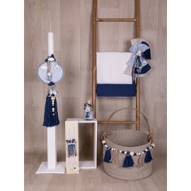 Βαπτιστικό Σετ "Ιππότης" Με Τσάντα Loukia E644 