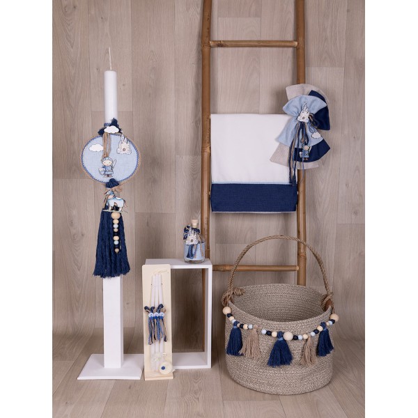 Βαπτιστικό Σετ "Ιππότης" Με Τσάντα Loukia E644