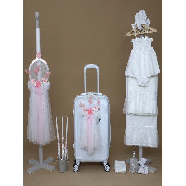 Βαπτιστικό Σετ "Λουλούδια" Nounos 25116 Με Βαλίτσα