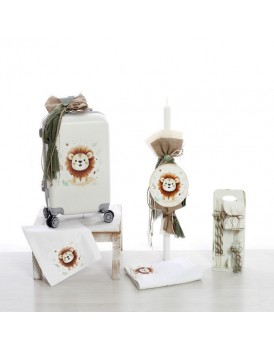 Βαπτιστικό Σετ "Λιονταράκι" Bellissimo ΣΔΣ 2505 Με Βαλίτσα