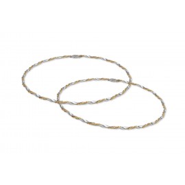 Οικονομικά Στέφανα Γάμου Χρυσό-Ματ Με Ασημί Κορδόνι 7299