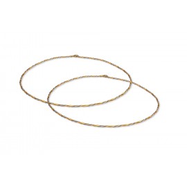 Οικονομικά Στέφανα Γάμου Χρυσό-Ματ Με Ασημί Κορδόνι 7302