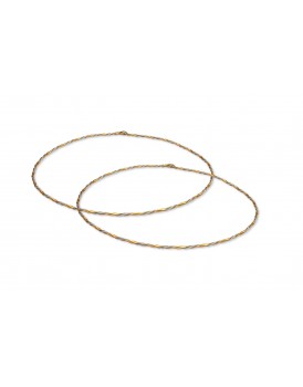 Οικονομικά Στέφανα Γάμου Χρυσό-Ματ Με Ασημί Κορδόνι 7302