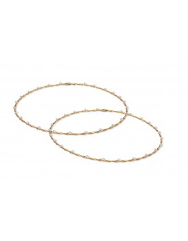 Οικονομικά Στέφανα Γάμου Χρυσό-Ματ Με Λευκά Κρυσταλλάκια 7305