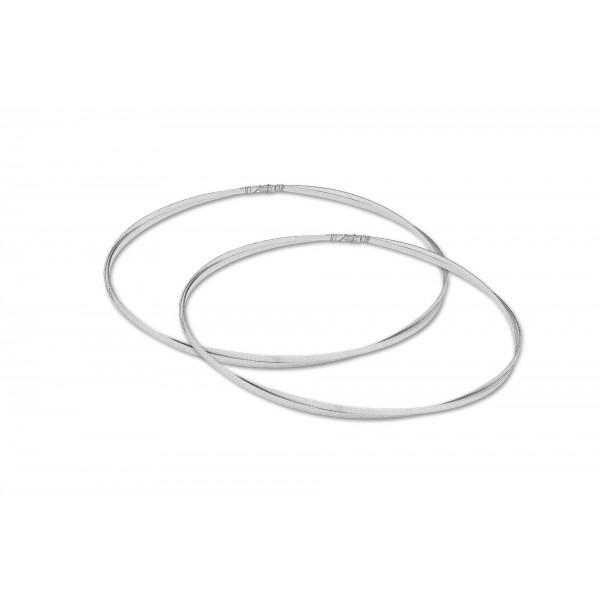 Οικονομικά Στέφανα Γάμου Ασημί Βέργες Διαμανταριστές 7307