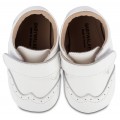 Βαπτιστικά Παπούτσια Αγκαλιάς Μωρού MI 1115 Δερμάτινα Λευκά